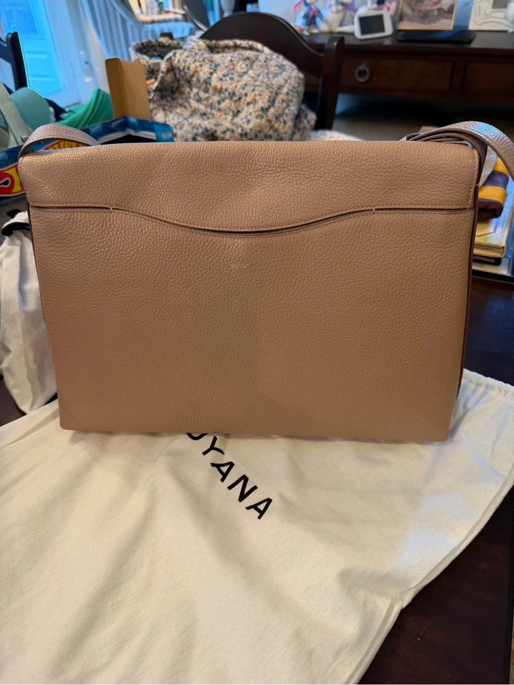 Cuyana pebbled leather